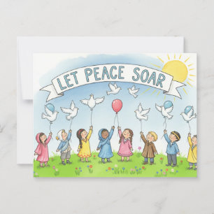 International World Peace Postcard