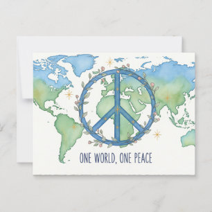 International World Peace Postcard