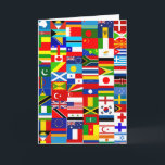 International World Wide Flag Collage Card<br><div class="desc">A collage of flags from all around the world.</div>