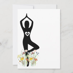 International yoga day 2022 notepad holiday card