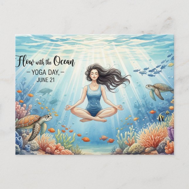 International Yoga Day  Postcard (Front)