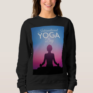 International Yoga Day Premium Scoop Sweatshirt