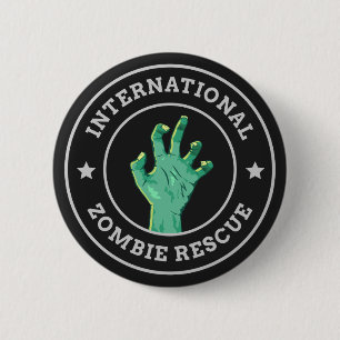 International Zombie Rescue 6 Cm Round Badge