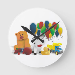 Internationaler Kindertag Round Clock