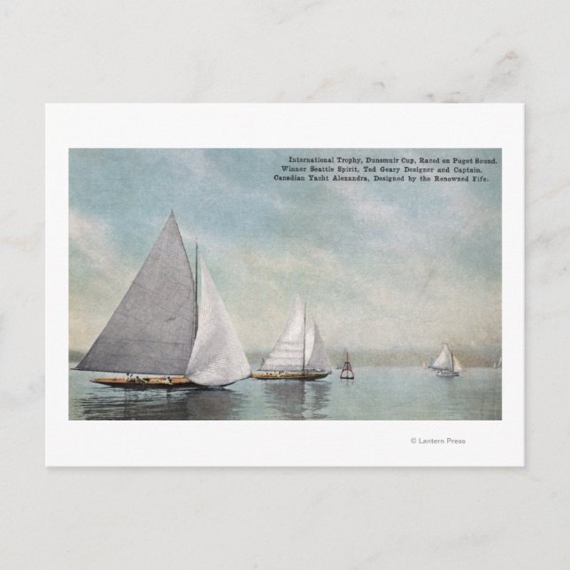 Internat'l Trophy Dunsmuir Cup Winner Postcard (Front)