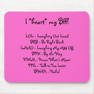 Interne Lingo - BFF Mouse Pad