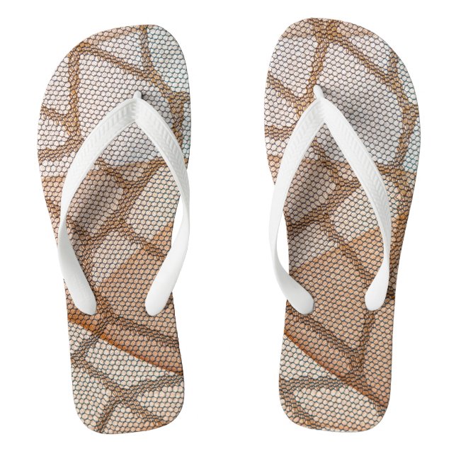 Internet cell cellular connection beige thongs (Footbed)