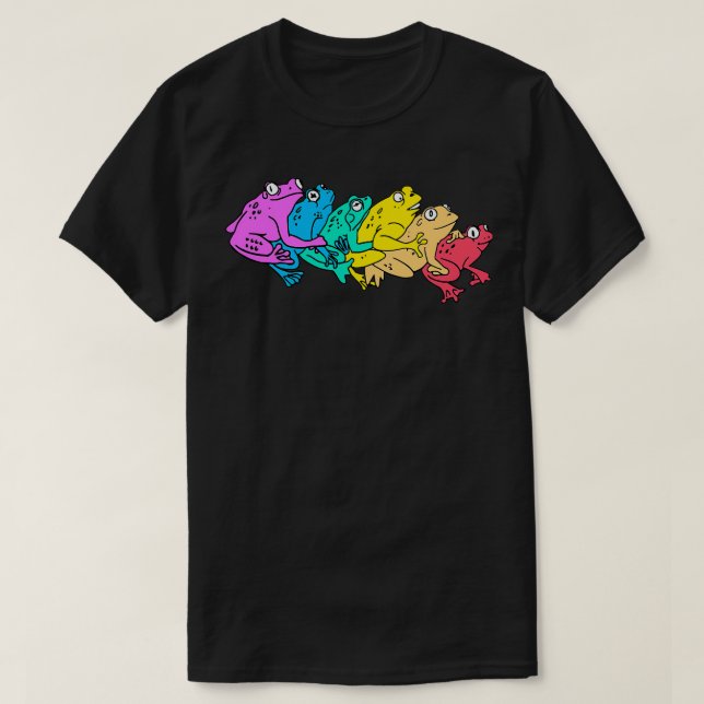 Internet Comment Etiquette Merch Rainbow Gay Frog  T-Shirt (Design Front)