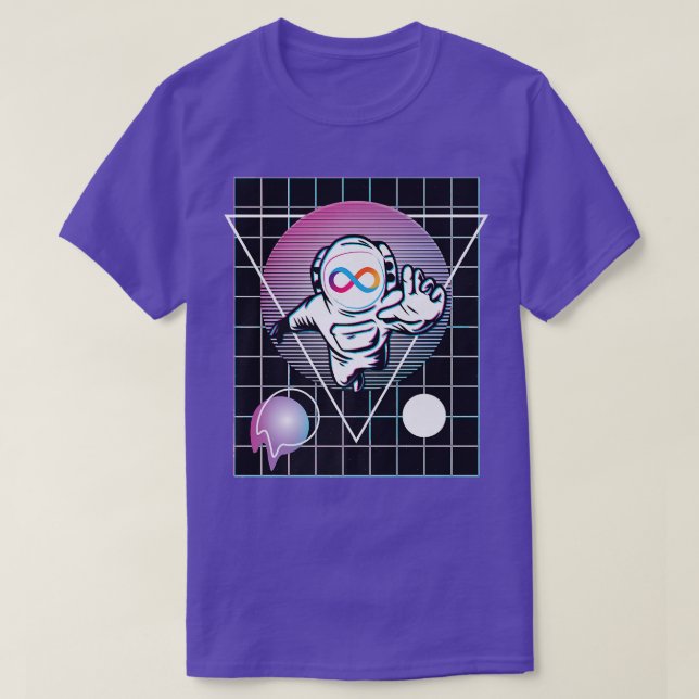 Internet Computer Astronaut  T-Shirt (Design Front)