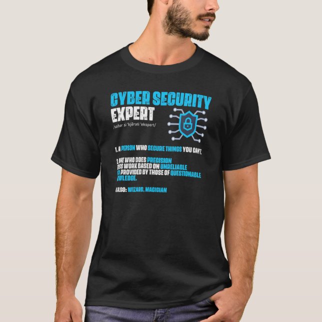 Internet Computer Programmer Cyber Security Expert T-Shirt (Front)
