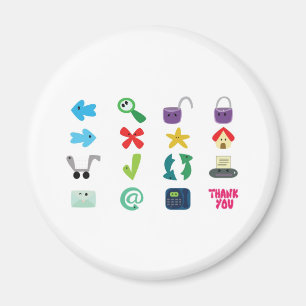Internet Icons Magnet