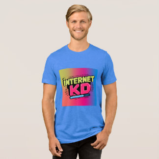 Internet Kid Y2K Neon Tee,  Tri-Blend Shirt