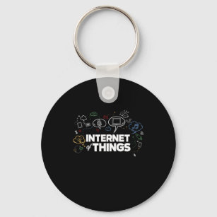 Internet Of Things Computer IOT Data Smart Gift Key Ring