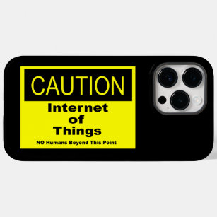 Internet of Things IoT Caution Warning Sign Case-Mate iPhone 14 Pro Max Case