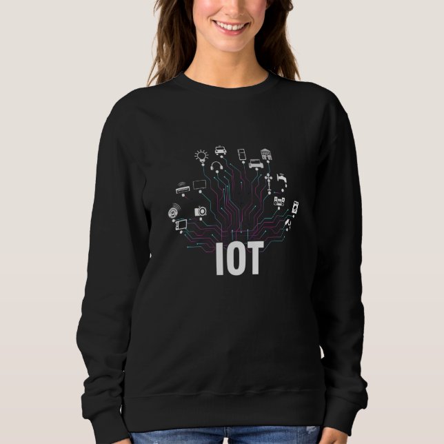 Internet Of Things IoT Data Analytics Science Tran Sweatshirt (Front)