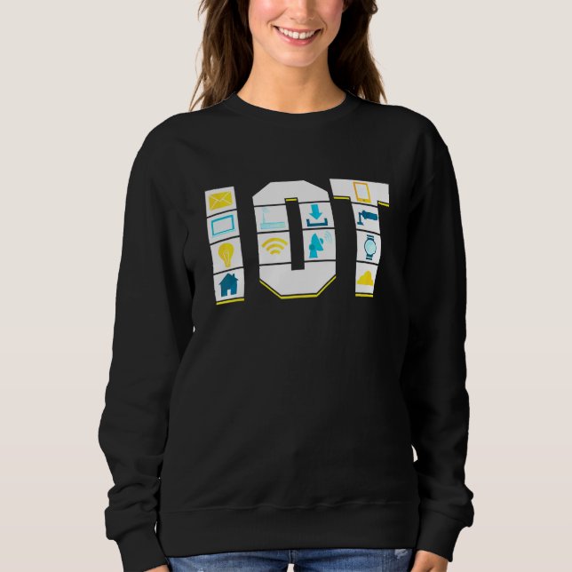 Internet Of Things Science Data Analytics Transfer Sweatshirt (Front)