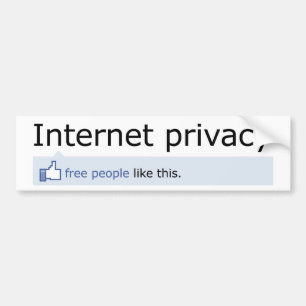 Internet Privacy Bumper Sticker