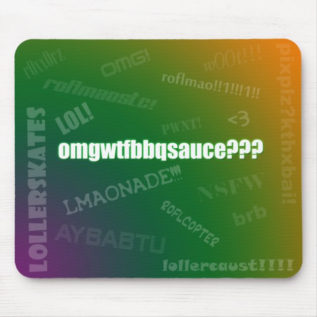 Internet Slang Mousepad (Front)