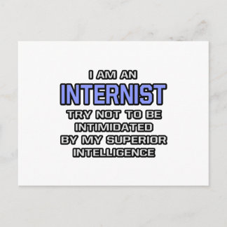 Internist Joke ... Superior Intelligence Postcard