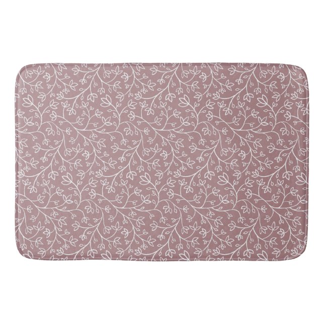 Interplay White Little Dancing Flowers Bath Mat (Front)