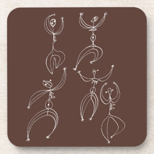 interpretive dance print coaster