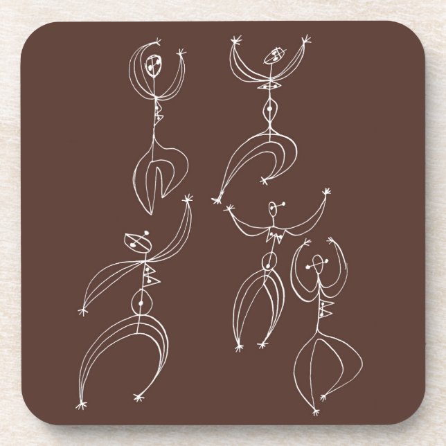 interpretive dance print coaster (Front)
