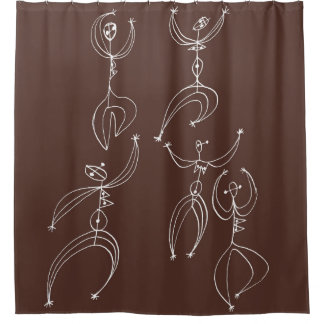 interpretive dance print shower curtain