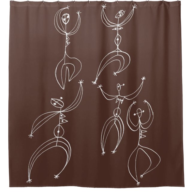 interpretive dance print shower curtain (Front)