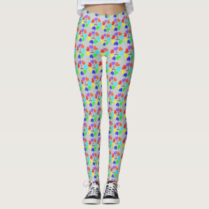 Interracial Love Rainbow Hearts Leggings