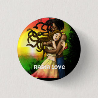 Interracial Love Rasta Button
