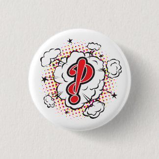 Interrobang 3 Cm Round Badge