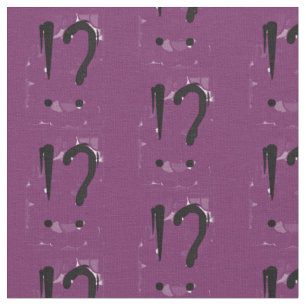 "Interrobangy" - in purple. Fabric