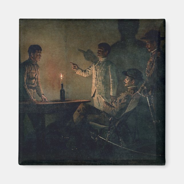 Interrogation of a deserter magnet (Front)