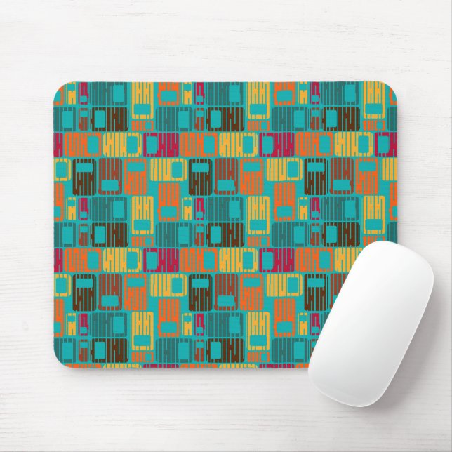 Interrupted Rectangles  Mouse Pad (With Mouse)