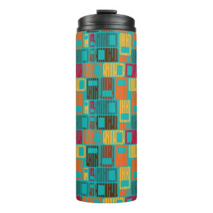 Interrupted Rectangles Thermal Tumbler