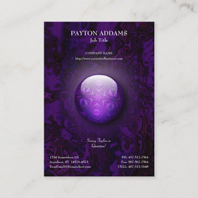 Intersect Jewel - Vertical Business Card (Front)