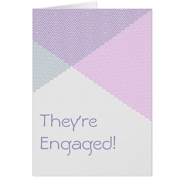 Intersecting Chevrons, engagement announcement (Front)