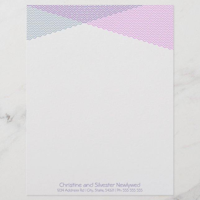 Intersecting Chevrons, letterhead (Front)