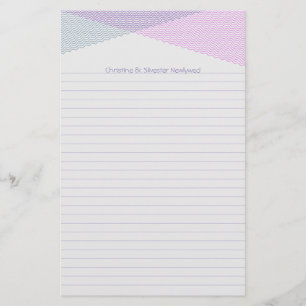 Intersecting Chevrons, stationery