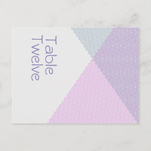 Intersecting Chevrons, table setting Postcard