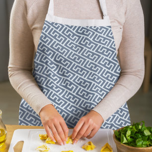 Intersecting E Alphabet Pattern Apron