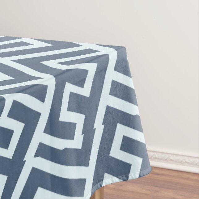 Intersecting E Alphabet Pattern Tablecloth (In Situ)