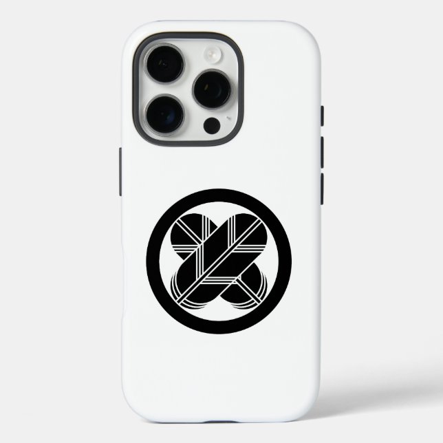 Intersecting hawk feathers in circle Case-Mate iPhone case (Back)