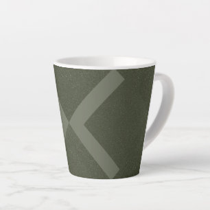 Intersecting X Moss Green Latte Mug – Custom