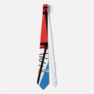 Intersection of Lines & Planes - Abstract Art Tie