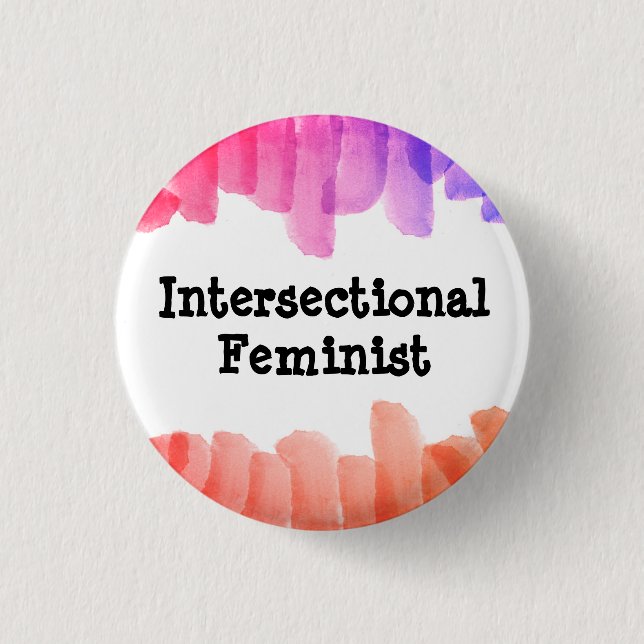Intersectional Feminist 3 Cm Round Badge (Front)