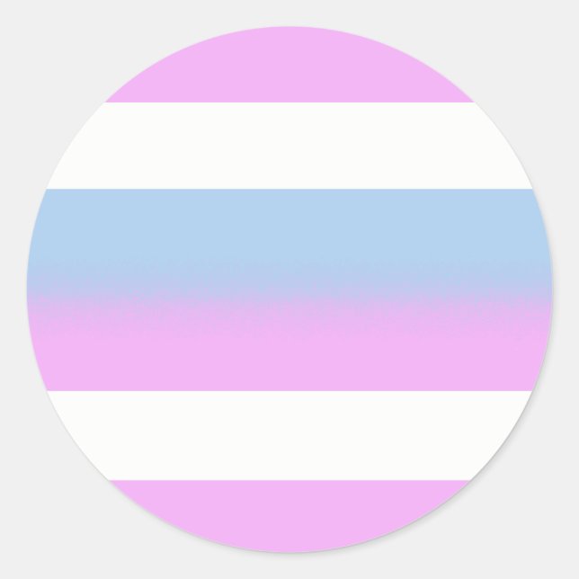 Intersex flag stickers - round (Front)