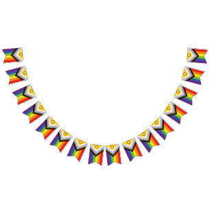 Intersex Inclusive Progressive Pride Flag Bunting
