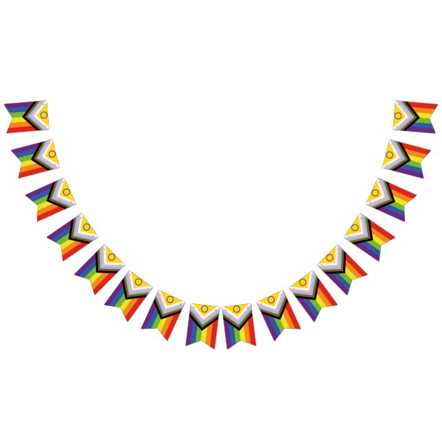 Intersex Inclusive Progressive Pride Flag Bunting (All)