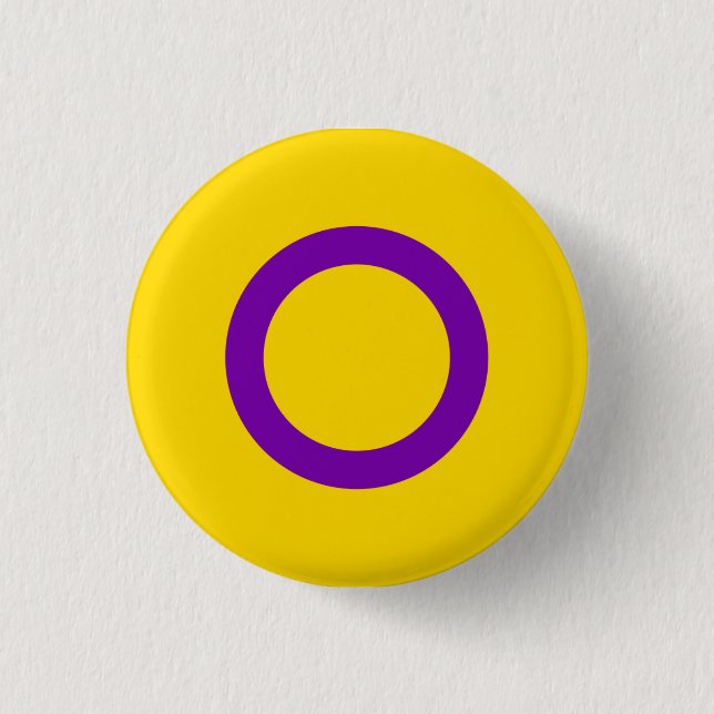 Intersex Pride Button (Circle) (Front)